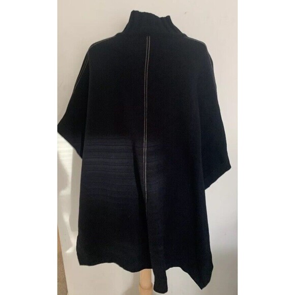 THEORY Palomina Plumose Knit Poncho Sweater - Picture 6 of 7